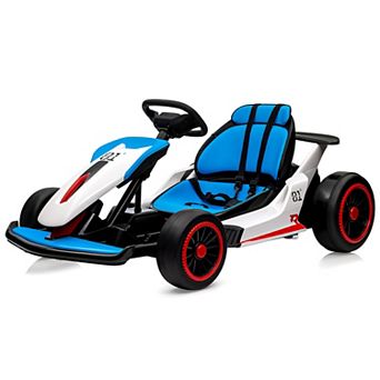 24V Go Kart for 6-12 Year Old,Child Electric Drift Go-Kart with Music Mode,Electric Drifting Go Cart