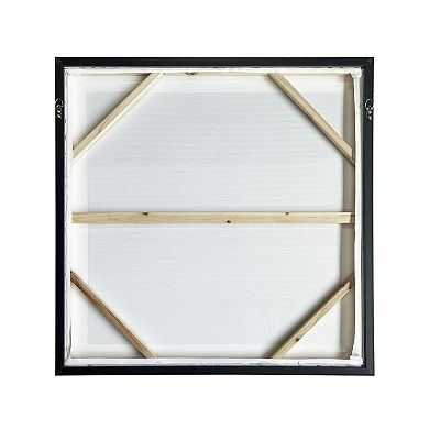 HomeRoots Midnight Waves Gold Floater Frame Wall Art