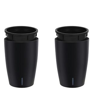 16 Inch Tall Planter Set of 2 Self-Watering Flower Pots for Outdoor Water Level Monitor Planters