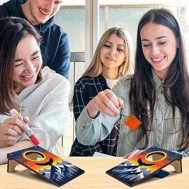 Two Pieces Mini Tabletop Cornhole Toss Game