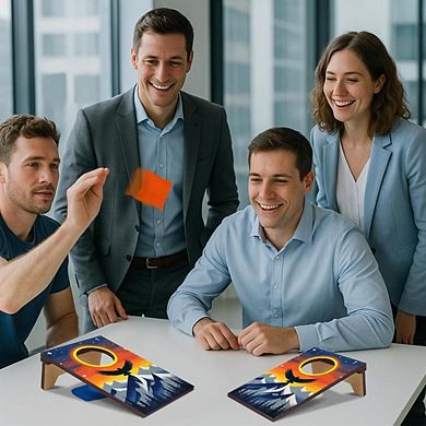 Two Pieces Mini Tabletop Cornhole Toss Game