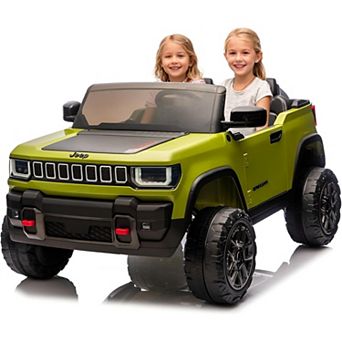 24V Licensed Electric Truck for Kid,2-Seater Children Ride-on Car,Parent Remote Control with 3 Speed