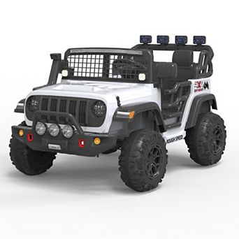 24V Ride on Toys, 2-Seater Electric Ride on Car Truck with Remote Control,Four-Wheel Shock Absorbers