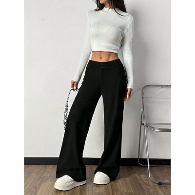 ladies dress pants for work Amazon.com: Bamans Dress Pants Women Work Business Pants Tummy Control  Office Straight Leg Professional Trousers High Waisted Ladies Slacks Black  26" XXS : Clothing, Shoes & Jewelry
