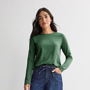 Women's Sonoma Goods For Life® Everyday Long Sleeve Crewneck Tee
