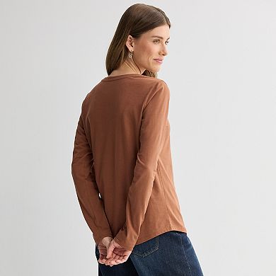 Women's Sonoma Goods For Life® Everyday Long Sleeve Crew Tee
