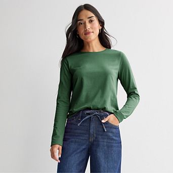 Women's Sonoma Goods For Life® Everyday Long Sleeve Crew Tee