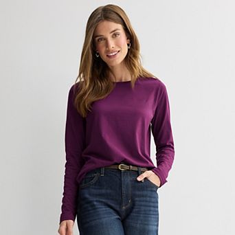 Women's Sonoma Goods For Life® Everyday Long Sleeve Crew Tee
