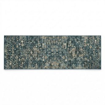 ANIXOL Vintage Floral Washable Area Rug Non-Slip Soft Low Pile Carpet