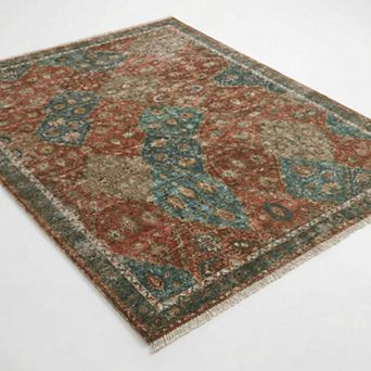 ANIXOL Washable Trellis Runner Rug Non-Slip Soft Low Pile Carpet