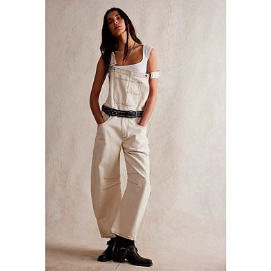 Women's Denim Overall Casual Straight Wide Leg Bib Jeans Adjustable Straps Stretch Denim Romper