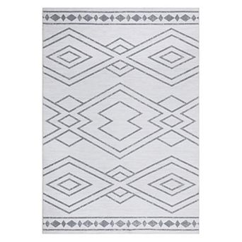 ANIXOL Soft Washable Modern Geometric Area Rug - Non-Slip, Stain Resistant