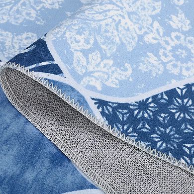 ANIXOL Washable Farmhouse Area Rug Soft Stain Resistant Carpet