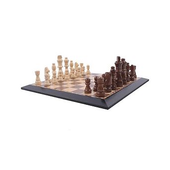 Wooden Chess Set Board Game Twelve Inch