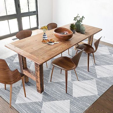 ANIXOL Washable Modern Geometric Area Rug Non-Slip Low Pile Carpet