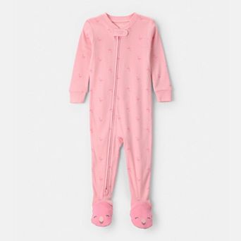 Baby Carter's Flamingo 100% Cotton Snug Fit Zip-Up Pajama
