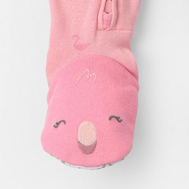 Boys Carter's Flamingo 100% Cotton Snug Fit Zip-Up Pajama