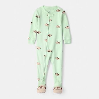 Baby Boy Carter's Puppy Snug Fit Zip-Up Pajamas