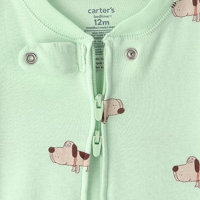 Baby Boy Carter's Puppy Snug Fit Zip-Up Pajamas