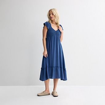 Juniors' Mary & Mo Cinched Smocked Dress