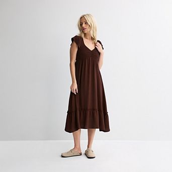 Juniors' Mary & Mo Cinched Smocked Dress