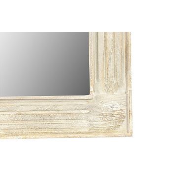 HomeRoots 40" White Solid Wood Framed Accent Mirror