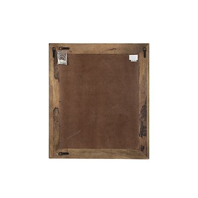 HomeRoots 40" White Solid Wood Framed Accent Mirror