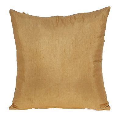 HomeRoots 18" Beige Cotton Throw Pillow