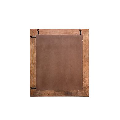 HomeRoots 46" Brown Dresser Solid Wood Mirror