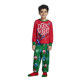 Boys 6-12 Marvel's Spider-Man Deck The Walls 3 pc Pajama Top, Pajama Bottoms, & Pajama Socks Set