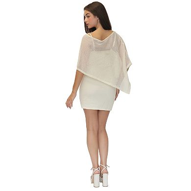 Juniors' madden girl 2-Piece Poncho & Mini Dress Set