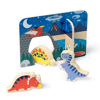 Melissa & Doug Wooden Dinosaurs Play Set