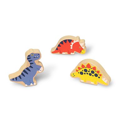 Melissa & Doug Wooden Dinosaurs Play Set
