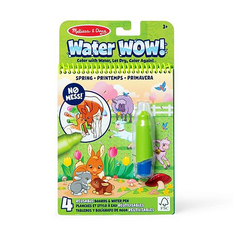 Детские игрушки Melissa & Doug Water WOW! 4 Reusable Boards & Water Pen Activity Book
