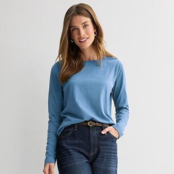 Petite Sonoma Goods For Life® Everyday Long Sleeve Crewneck Tee