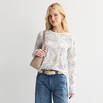 Petite Sonoma Goods For Life® Everyday Long Sleeve Crewneck Tee
