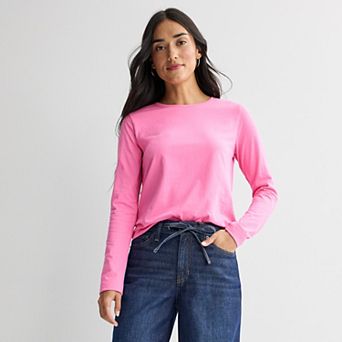 Petite Sonoma Goods For Life® Everyday Long Sleeve Crewneck Tee