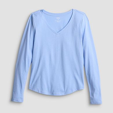 Petite Sonoma Goods For Life® Everyday Long Sleeve V-Neck Tee