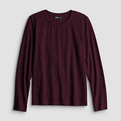Women's Simply Vera Vera Wang Long Sleeve Jacquard Top