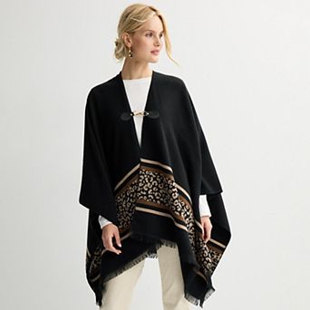 Women's Sonoma Goods For Life® Border Cheetah Ruana Topper
