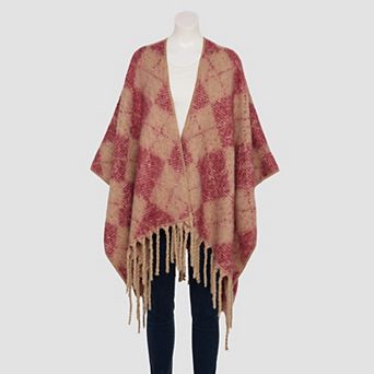 Women's Sonoma Goods For Life® Argyle Fringe Ruana Topper