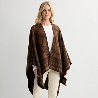 Women's Sonoma Goods For Life® Reversible Woven Ruana Topper