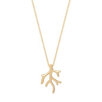 LC Lauren Conrad Gold Tone Pendant Necklace