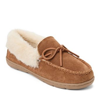 Clarks® Women's Suede Moc Toe Slippers