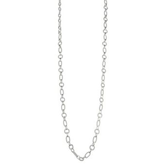 Napier Silver Tone Rope Chain Necklace