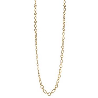 Napier Gold Tone Rope Chain Necklace