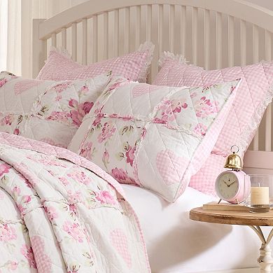 Greenland Home Fashions Veronicas Hearts Quilt Set with Shams