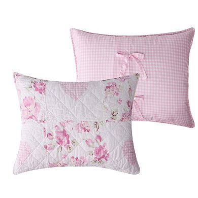 Greenland Home Fashions Veronicas Hearts Quilt Set with Shams