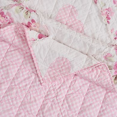 Greenland Home Fashions Veronicas Hearts Quilt Set with Shams