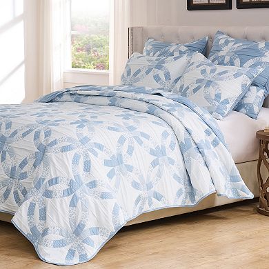 Greenland Home Fashions Wedding Ring Coverlet Set with Shams